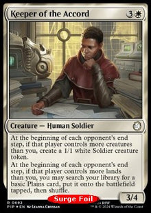 Keeper of the Accord (V.2)⁣ - Universes Beyond: Fallout: Extras⁣ (Rare)⁣ [692]