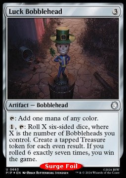 Luck Bobblehead (V.1)⁣ - Universes Beyond: Fallout: Extras⁣ (Uncommon)⁣ [663]