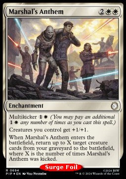 Marshal's Anthem (V.2)⁣ - Universes Beyond: Fallout: Extras⁣ (Rare)⁣ [694]