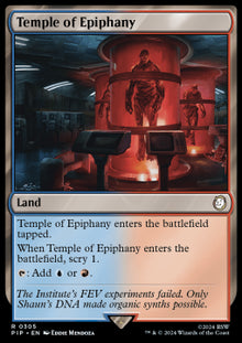 Temple of Epiphany⁣ - Universes Beyond: Fallout⁣ (Rare)⁣ [305]