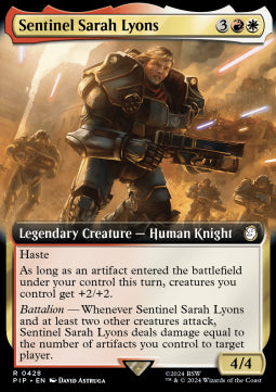 Sentinel Sarah Lyons (V.1)⁣ - Universes Beyond: Fallout: Extras⁣ (Rare)⁣ [428]