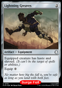 Lightning Greaves⁣ - Universes Beyond: Fallout: Extras⁣ (Uncommon)⁣ [761]