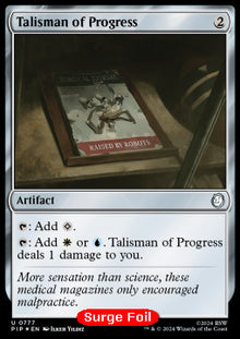 Talisman of Progress⁣ - Universes Beyond: Fallout: Extras⁣ (Uncommon)⁣ [777]