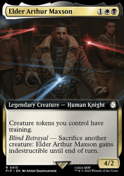Elder Arthur Maxson (V.1)⁣ - Universes Beyond: Fallout: Extras⁣ (Rare)⁣ [413]