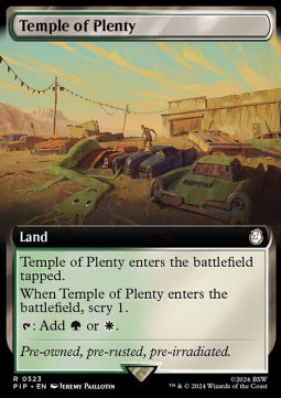 Temple of Plenty (V.1)⁣ - Universes Beyond: Fallout: Extras⁣ (Rare)⁣ [523]