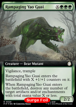 Rampaging Yao Guai (V.3)⁣ - Universes Beyond: Fallout: Extras⁣ (Rare)⁣ [929]