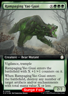 Rampaging Yao Guai (V.3)⁣ - Universes Beyond: Fallout: Extras⁣ (Rare)⁣ [929]