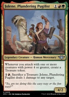 Jolene, Plundering Pugilist⁣ - Outlaws of Thunder Junction⁣ (Uncommon)⁣ [210]