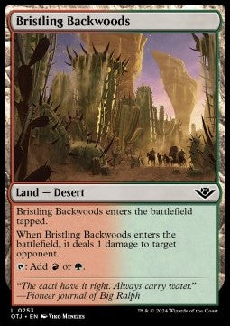 Bristling Backwoods⁣ - Outlaws of Thunder Junction⁣ (Land)⁣ [253]