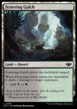 Festering Gulch⁣ - Outlaws of Thunder Junction⁣ (Land)⁣ [257]