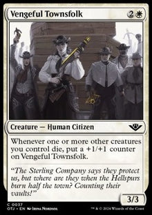 Vengeful Townsfolk⁣ - Outlaws of Thunder Junction⁣ (Common)⁣ [37]