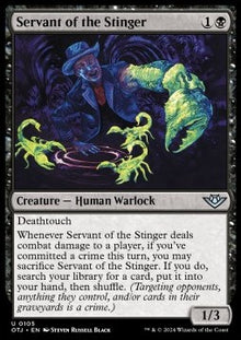 Servant of the Stinger⁣ - Outlaws of Thunder Junction⁣ (Uncommon)⁣ [105]