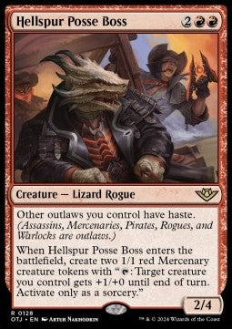 Hellspur Posse Boss⁣ - Outlaws of Thunder Junction⁣ (Rare)⁣ [128]