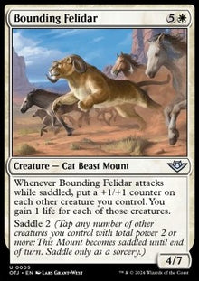 Bounding Felidar⁣ - Outlaws of Thunder Junction⁣ (Uncommon)⁣ [5]