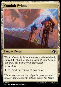 Conduit Pylons⁣ - Outlaws of Thunder Junction⁣ (Common)⁣ [254]