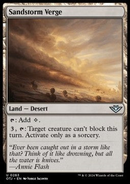 Sandstorm Verge⁣ - Outlaws of Thunder Junction⁣ (Uncommon)⁣ [263]