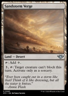 Sandstorm Verge⁣ - Outlaws of Thunder Junction⁣ (Uncommon)⁣ [263]