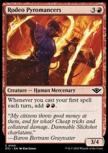 Rodeo Pyromancers⁣ - Outlaws of Thunder Junction⁣ (Common)⁣ [143]