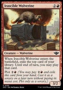 Irascible Wolverine⁣ - Outlaws of Thunder Junction⁣ (Common)⁣ [130]