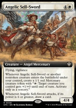 Angelic Sell-Sword⁣ - Commander: Outlaws of Thunder Junction: Extras⁣ (Rare)⁣ [46]