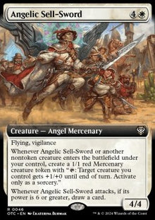 Angelic Sell-Sword⁣ - Commander: Outlaws of Thunder Junction: Extras⁣ (Rare)⁣ [46]