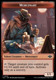 Mercenary Token (R 1/1) // Meteorite Token⁣ - Outlaws of Thunder Junction: Tokens⁣ (Token)⁣ [T 10/17]