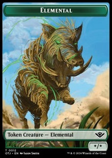 Elemental Token (G */*) // Treasure Token⁣ - Outlaws of Thunder Junction: Tokens⁣ (Token)⁣ [T 12/18]