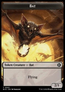 Bat Token (B 2/1) // Treasure Token⁣ - Outlaws of Thunder Junction: Tokens⁣ (Token)⁣ [T 1/18]
