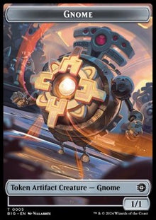 Gnome Token (A 1/1) // Mercenary Token (R 1/1)⁣ - Outlaws of Thunder Junction: Tokens⁣ (Token)⁣ [T 5/10]
