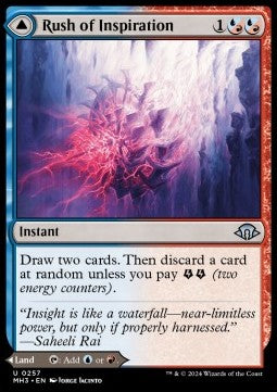 Rush of Inspiration // Crackling Falls⁣ - Modern Horizons 3⁣ (Uncommon)⁣ [257]