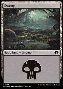 Swamp (V.3)⁣ - Modern Horizons 3⁣ (Land)⁣ [315]
