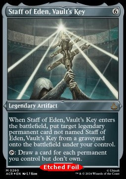 Staff of Eden, Vault's Key (V.2)⁣ - Universes Beyond: Assassin's Creed: Extras⁣ (Mythic)⁣ [260]