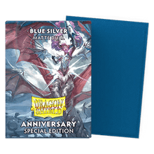 100 Dragon Shield Sleeves - Matte Dual Blue/Silver