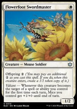 Flowerfoot Swordmaster⁣ - Bloomburrow⁣ (Uncommon)⁣ [14]