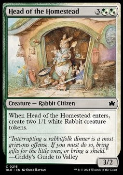 Head of the Homestead⁣ - Bloomburrow⁣ (Common)⁣ [216]