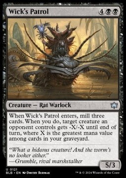 Wick's Patrol⁣ - Bloomburrow⁣ (Uncommon)⁣ [121]