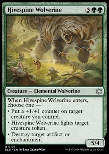 Hivespine Wolverine⁣ - Bloomburrow⁣ (Uncommon)⁣ [177]