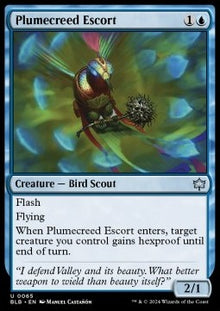 Plumecreed Escort⁣ - Bloomburrow⁣ (Uncommon)⁣ [65]