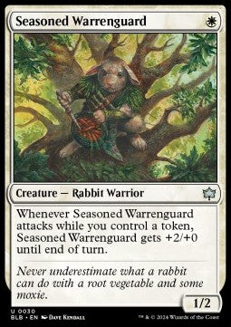 Seasoned Warrenguard⁣ - Bloomburrow⁣ (Uncommon)⁣ [30]