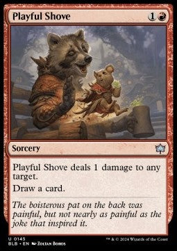 Playful Shove⁣ - Bloomburrow⁣ (Uncommon)⁣ [145]