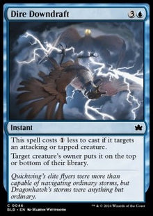 Dire Downdraft⁣ - Bloomburrow⁣ (Common)⁣ [46]