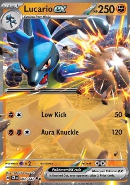Lucario ex - Stellar Crown (Double Rare) [SCR-082]