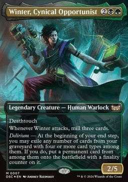 Winter, Cynical Opportunist⁣ - Commander: Duskmourn: House of Horror⁣ (Mythic)⁣ [7]