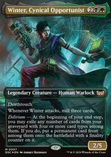 Winter, Cynical Opportunist⁣ - Commander: Duskmourn: House of Horror⁣ (Mythic)⁣ [7]