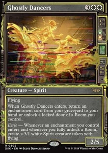 Ghostly Dancers⁣ - Duskmourn: House of Horror: Extras⁣ (Rare)⁣ [302]