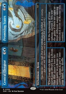 Central Elevator // Promising Stairs⁣ - Duskmourn: House of Horror: Extras⁣ (Rare)⁣ [336]