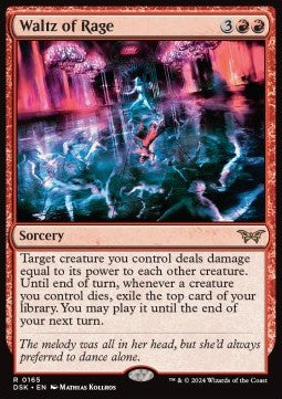 Waltz of Rage⁣ - Duskmourn: House of Horror⁣ (Rare)⁣ [165]