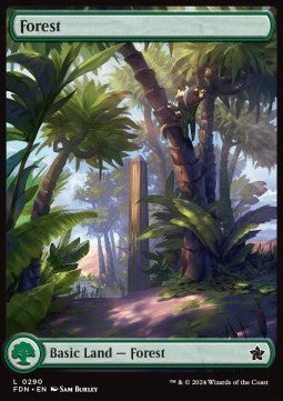 Forest (V.1)⁣ - Magic: The Gathering Foundations: Extras⁣ (Land)⁣ [290]