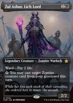 Zul Ashur, Lich Lord (V.1)⁣ - Magic: The Gathering Foundations: Extras⁣ (Rare)⁣ [326]
