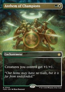 Anthem of Champions (V.1)⁣ - Magic: The Gathering Foundations: Extras⁣ (Rare)⁣ [344]